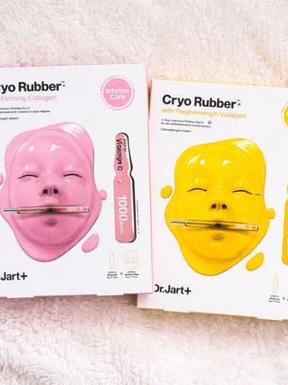 2x Dr. Jart+ Cryo Rubber Face Masks Bundle - Firming + Brightening - New